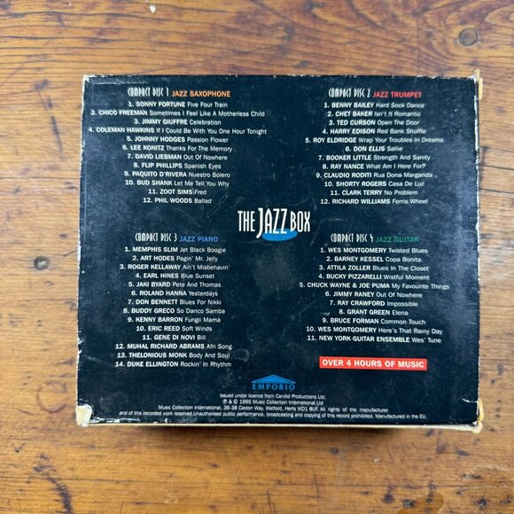 The Jazz Box Four Compact Disc Collection Of Jazz Greats TESTED - Picture 2 of 11